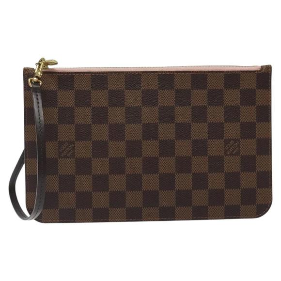 Louis Vuitton Neverfull pouch Brown Canvas clutch - Picture 1 of 10
